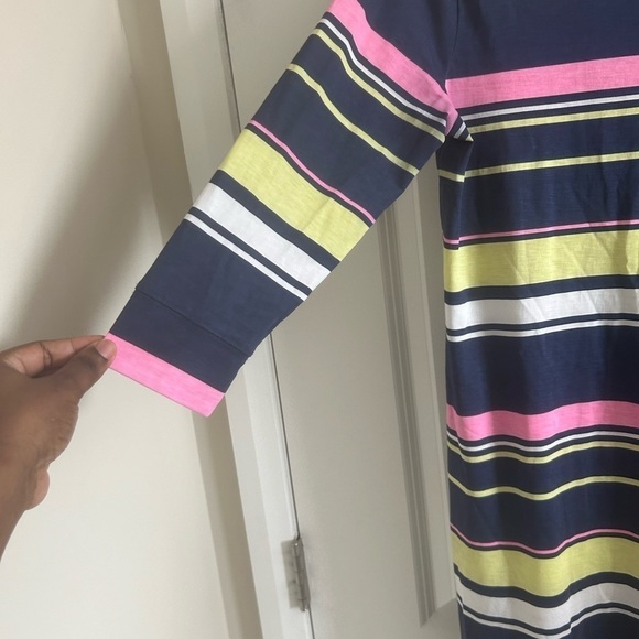 Lilly Pulitzer Marlowe Dress Blue Pink Sun Stripe Size M - Picture 5 of 11